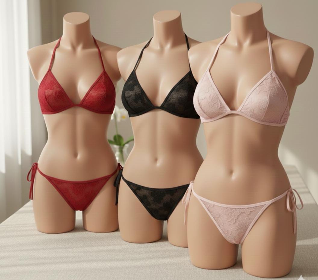 Net-Style Women’s Bikini Panty Set