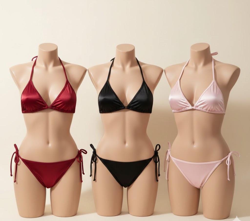Women’s Premium Satin Silk Bra & Panty Set – Soft & Elegant