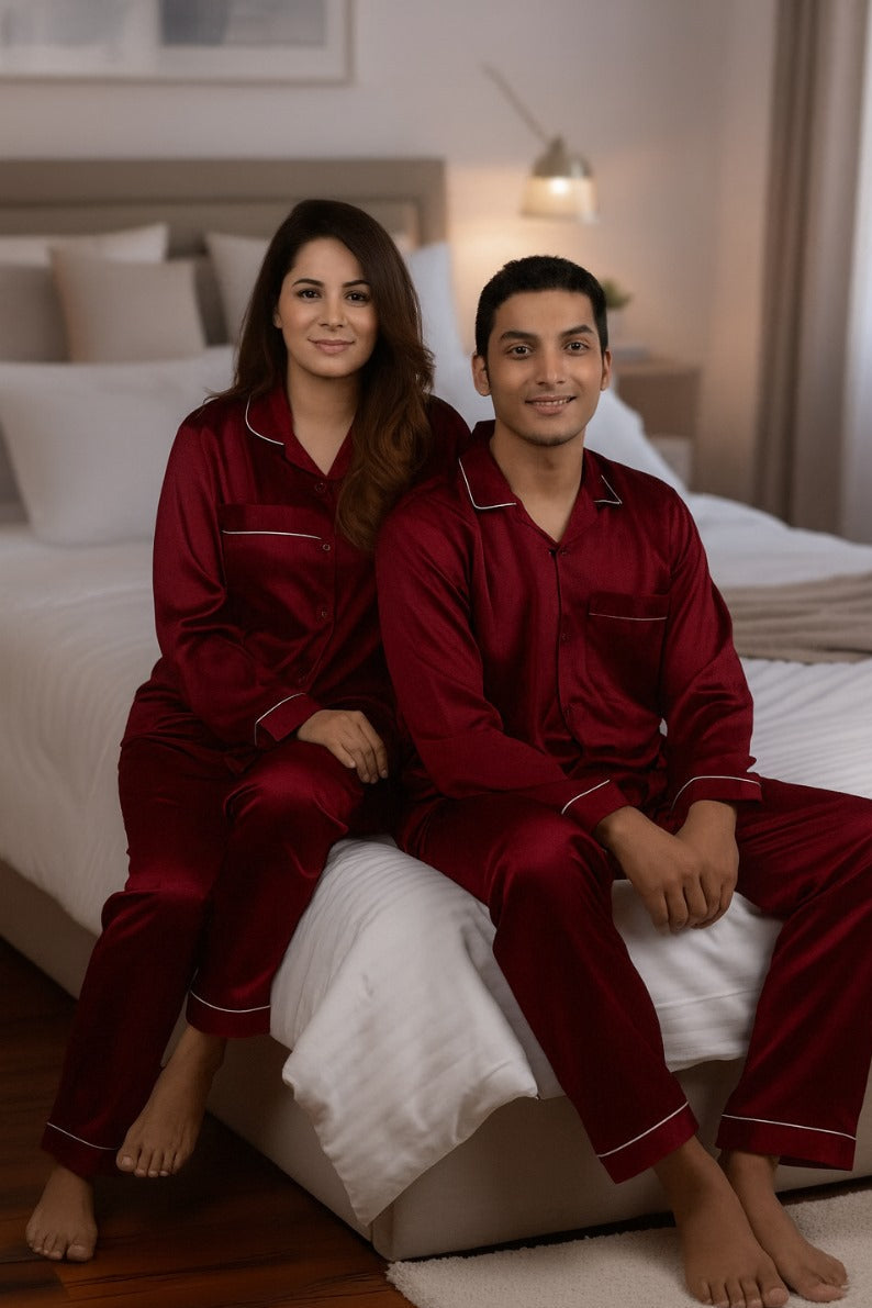 The "All-Day" Jersey Button-Down Pajama Set