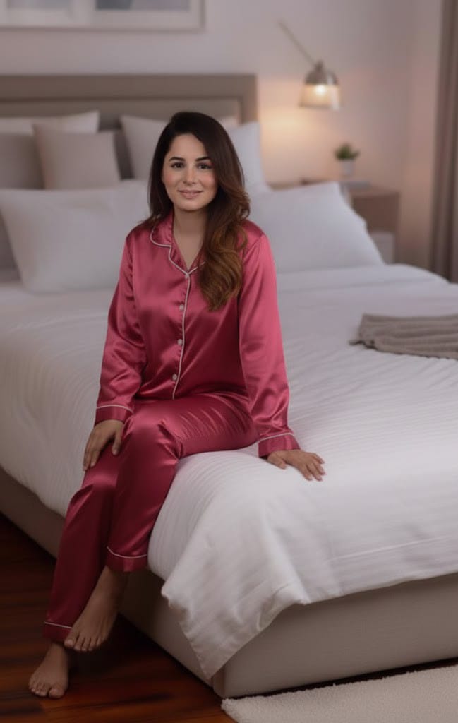 Soft Jersey Button-Down Sleepwear Set