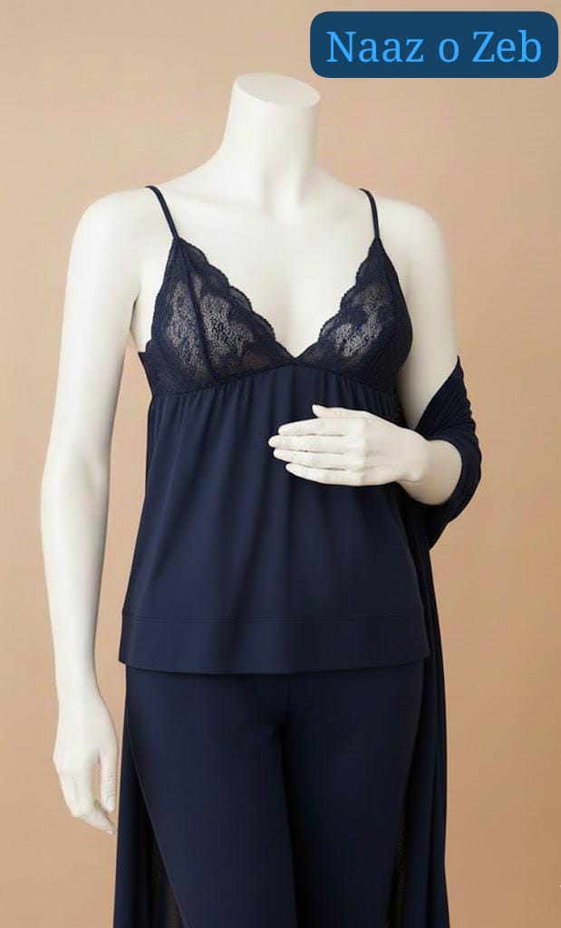 Women’s Soft Jersey 3-Piece Nightwear Set | Comfortable Sleepwear