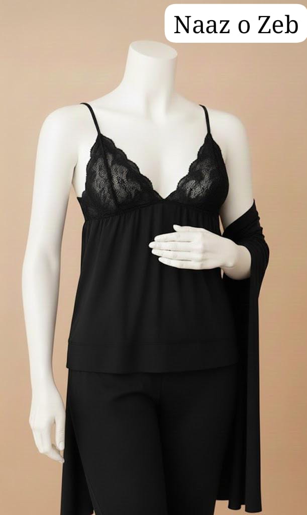 Women’s Soft Jersey 3-Piece Nightwear Set | Comfortable Sleepwear