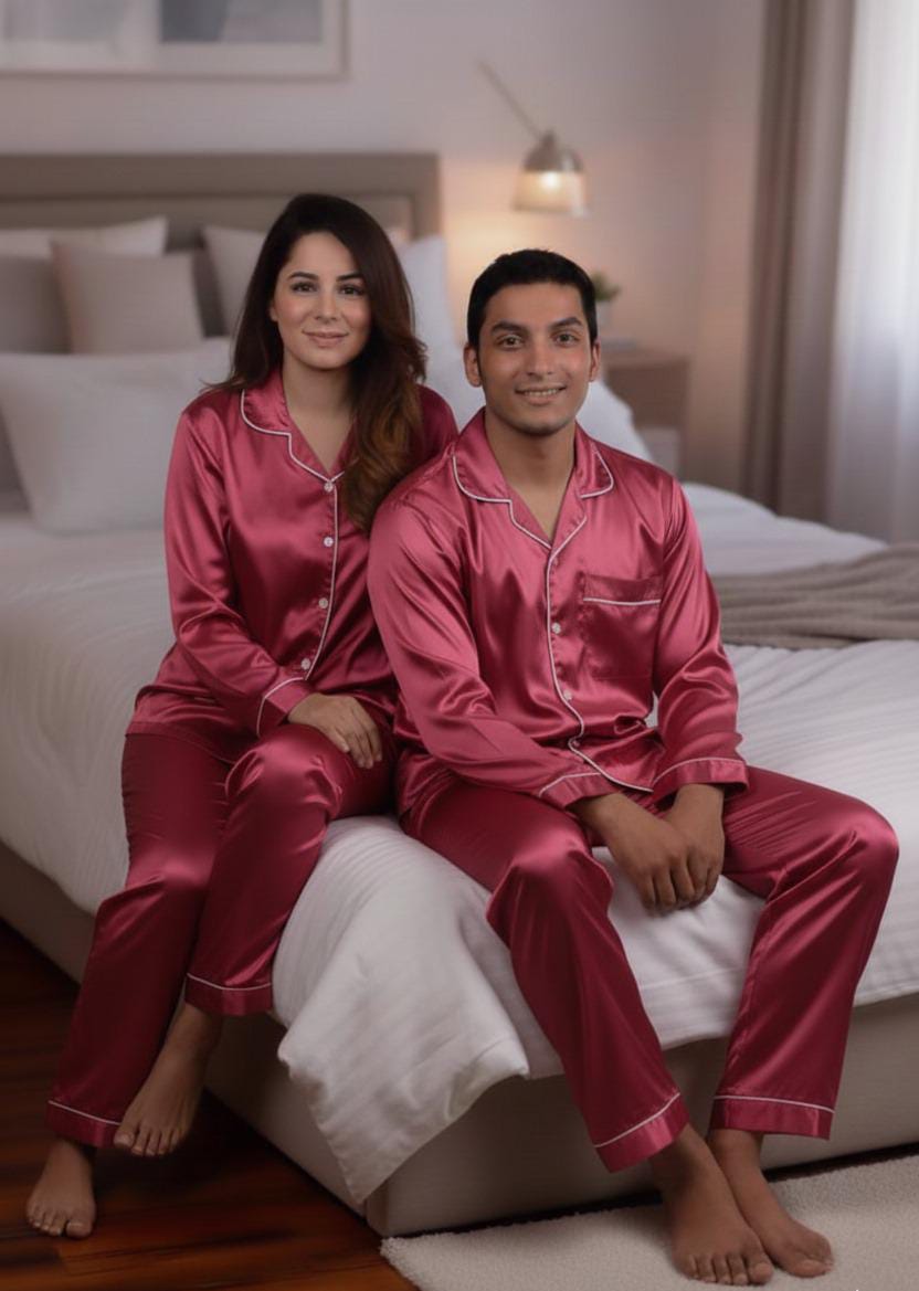 The "All-Day" Jersey Button-Down Pajama Set